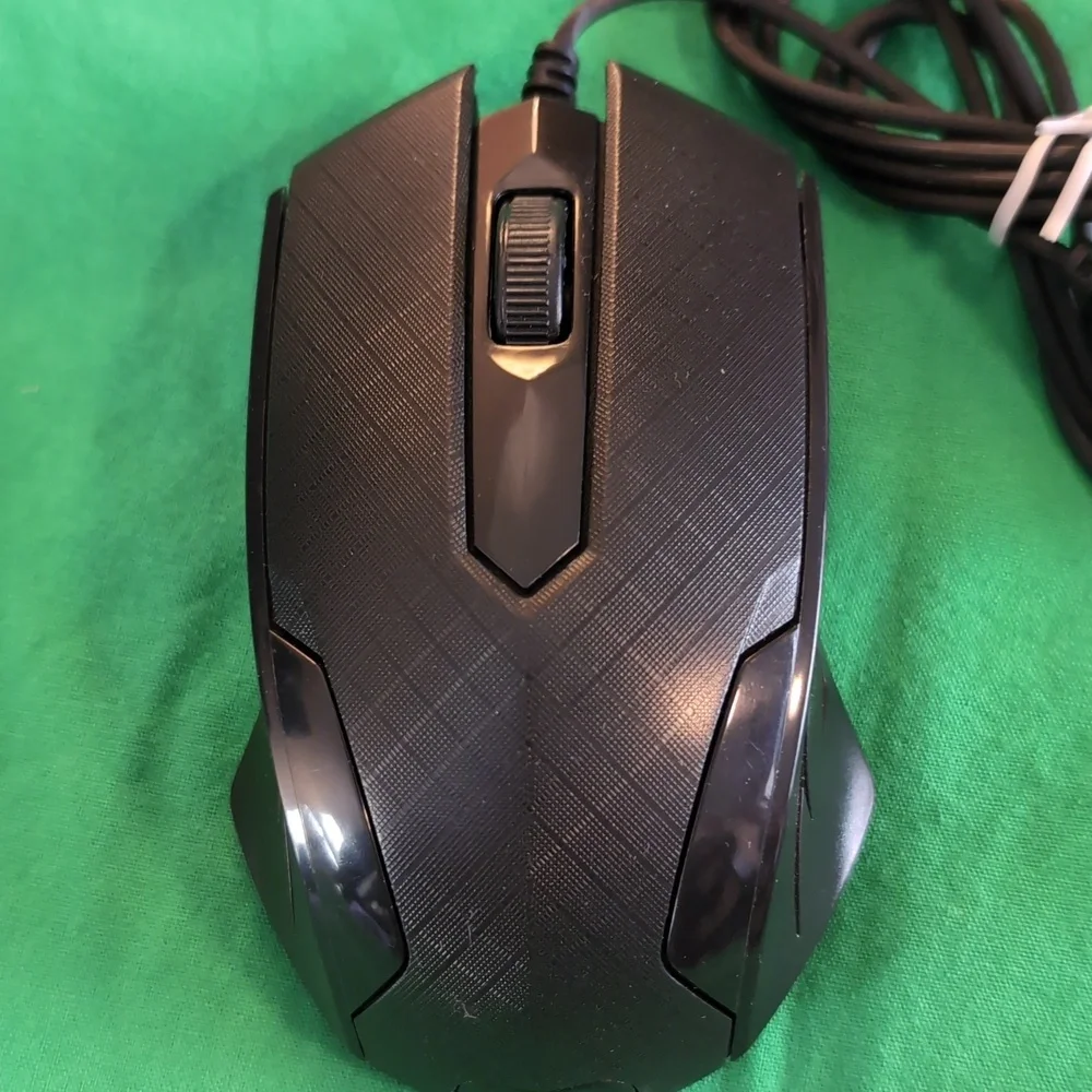 Q MICRO WIRED USB BLACK RED 3D OPTICAL MOUSE